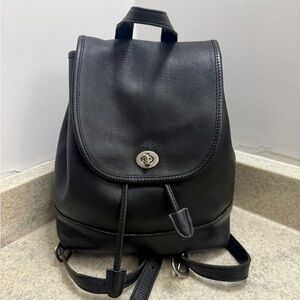 Vintage Coach 9791 Black Large Daypack - Made in USA 1993